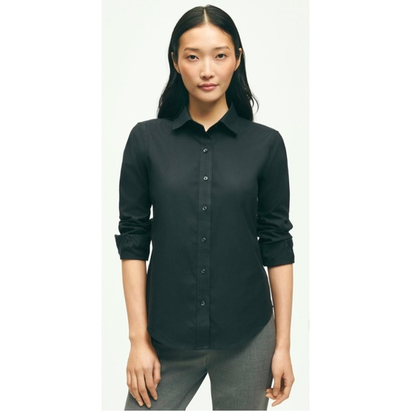 New Brooks Brothers Fitted Non-Iron Stretch Supima® Cotton Dress